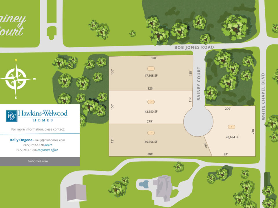 rainey court sitemap lot availability hawkins-welwood homes